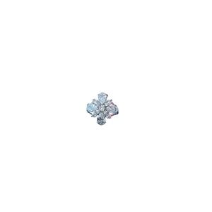Avon‎ Sparkling Bold CZ Ring Size 7 Flower Silver Tone Cocktail
